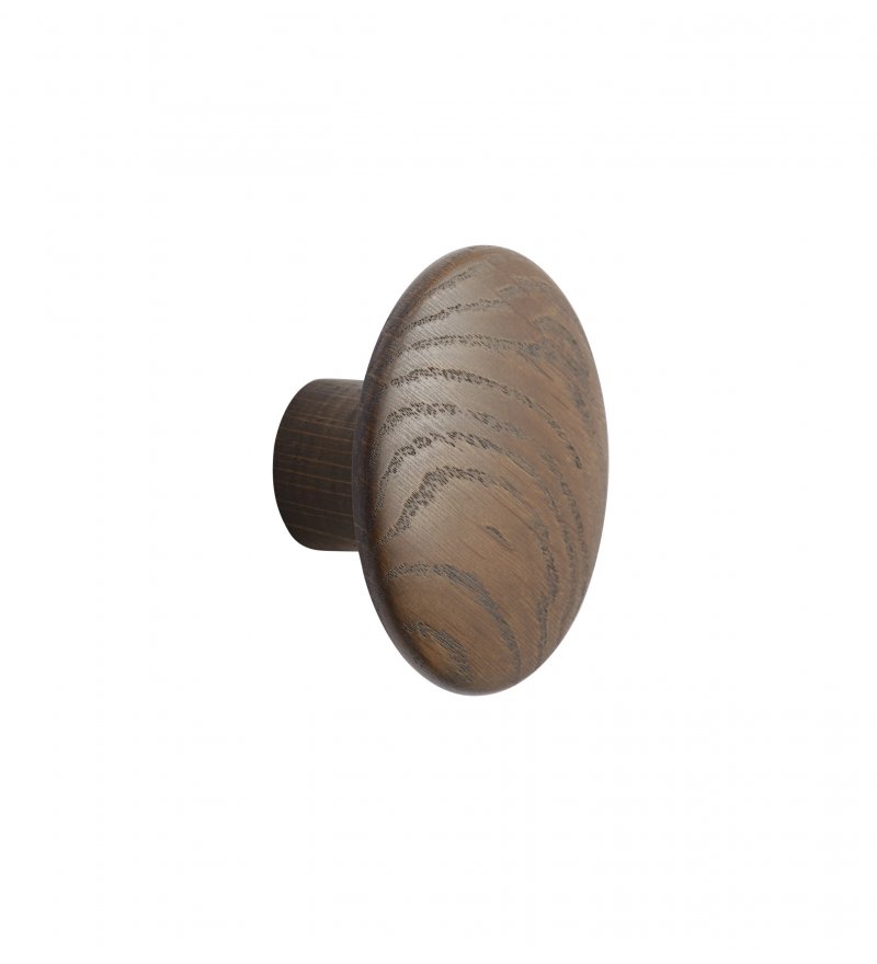 Wieszak DOTS S Muuto 9 cm - ciemnobrązowa bejca, drewniany